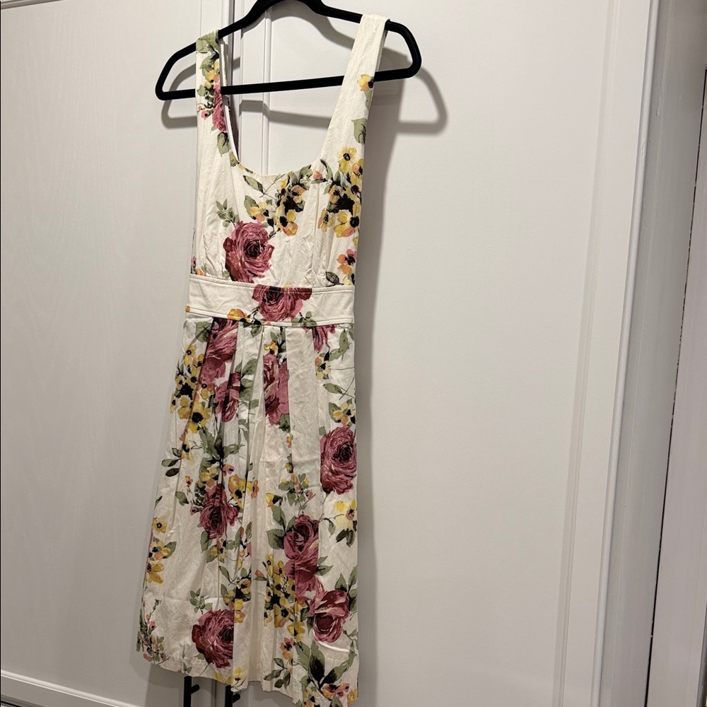 Maurices Floral Midi Dress - Cream Floral Print